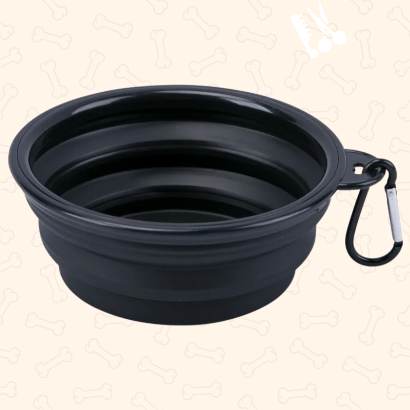 Shadow AdventurePaws Collapsible Travel Dog Bowl