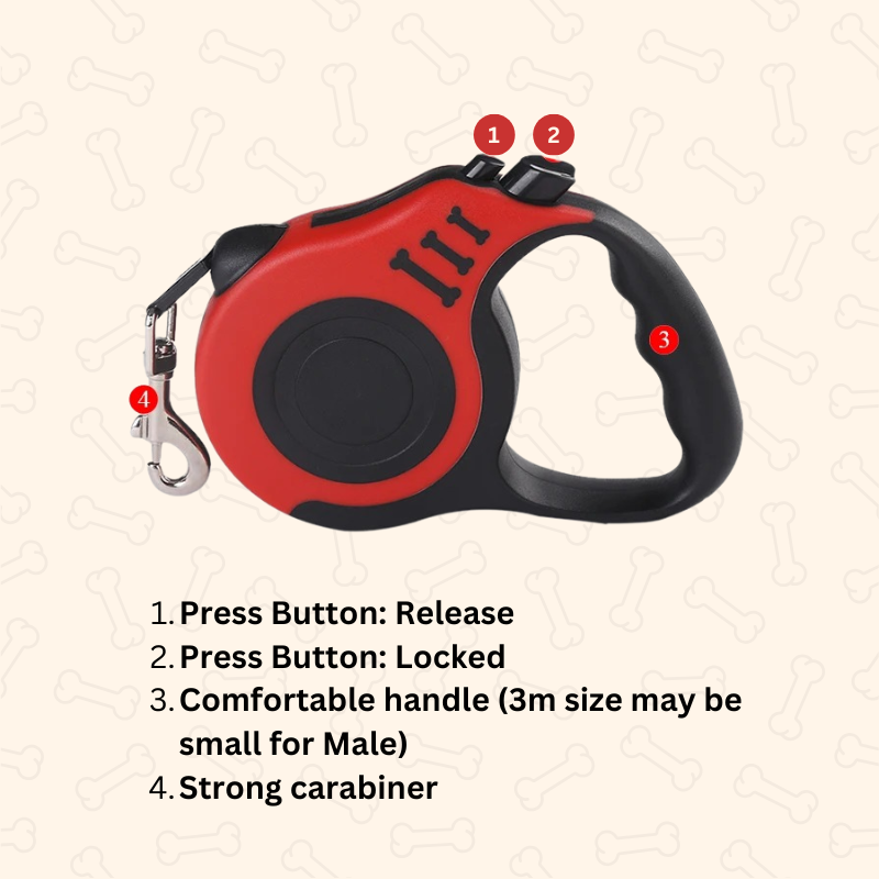 Shadow FlexiGrip Retractable Pet Leash