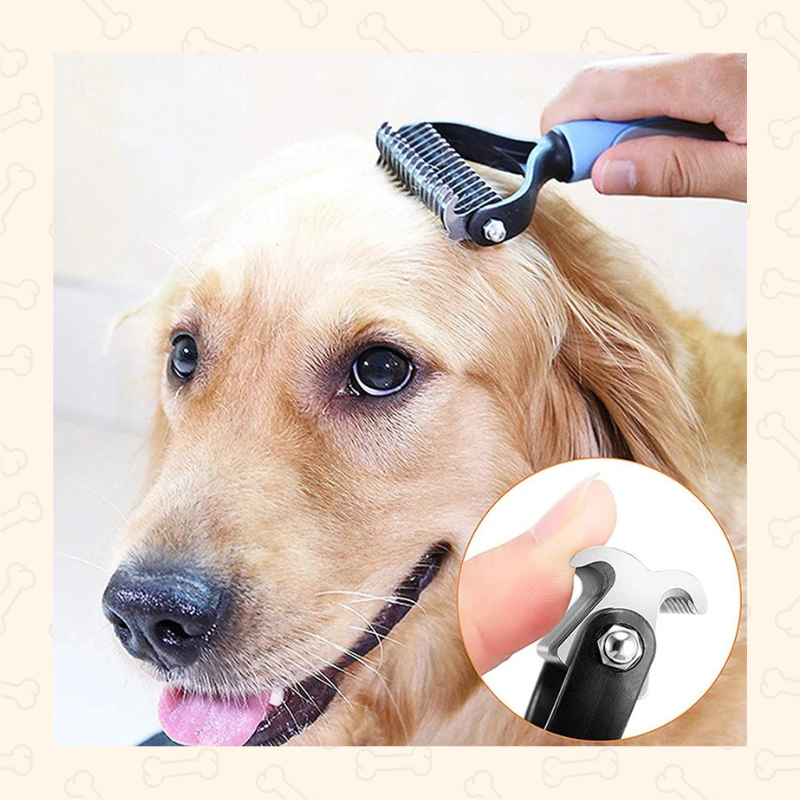 Shadow Dual-Edge Pet Deshedding Comb