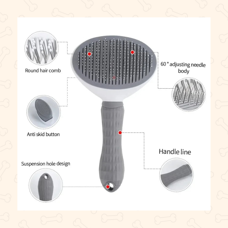 Shadow Self-Cleaning Pet Grooming Brush