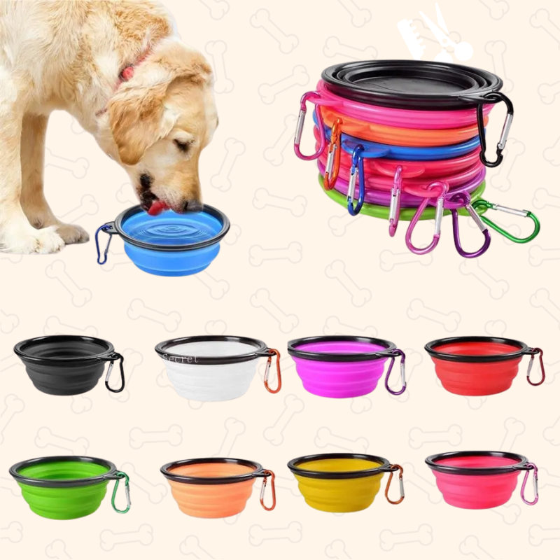 Shadow AdventurePaws Collapsible Travel Dog Bowl