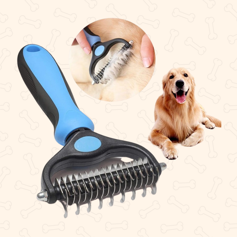 Shadow Dual-Edge Pet Deshedding Comb