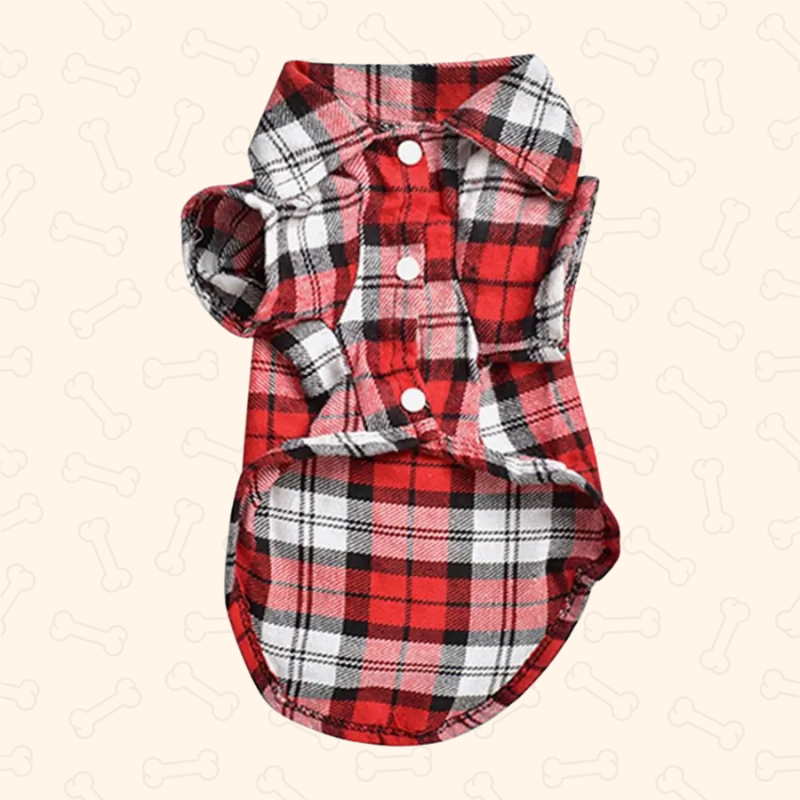 Shadow Pawfect Plaid Dog Shirt