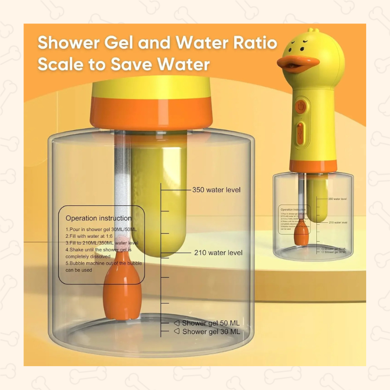 Shadow Electric Dog Shampoo Sprayer β DuckFoam Dispenser