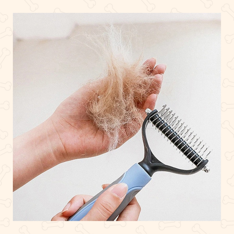 Shadow Dual-Edge Pet Deshedding Comb