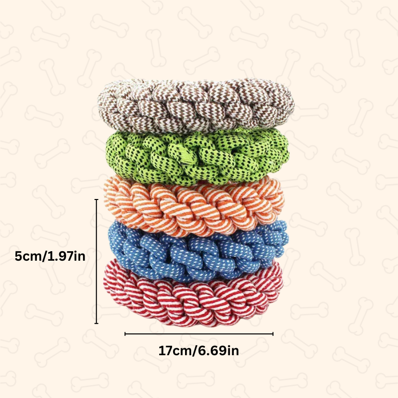 Shadow Tough Ring Rope Chew Toy β Durable & Fun