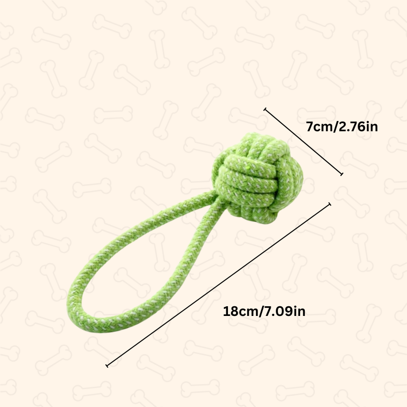 Shadow Durable Cotton Rope Tug Ball β 1pc
