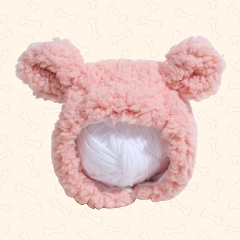 Shadow Fluffy Bear Ear Pet Hat β Cozy & Adorable