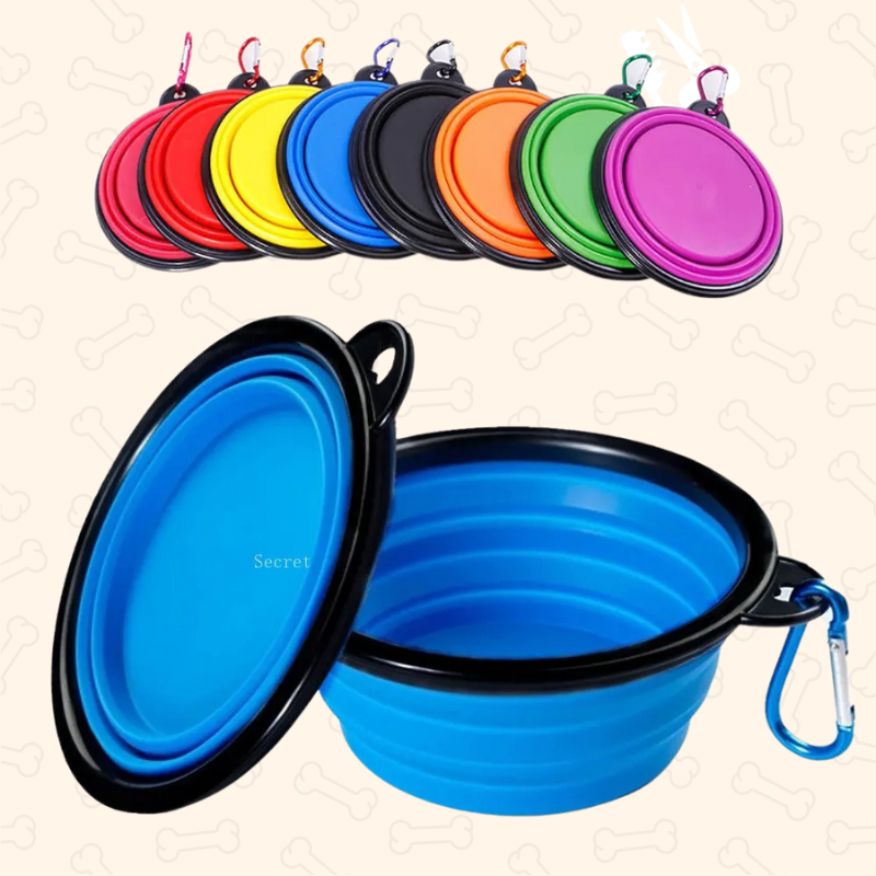 Shadow AdventurePaws Collapsible Travel Dog Bowl