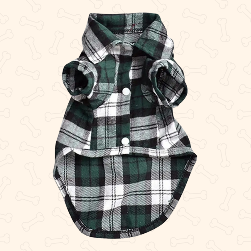 Shadow Pawfect Plaid Dog Shirt
