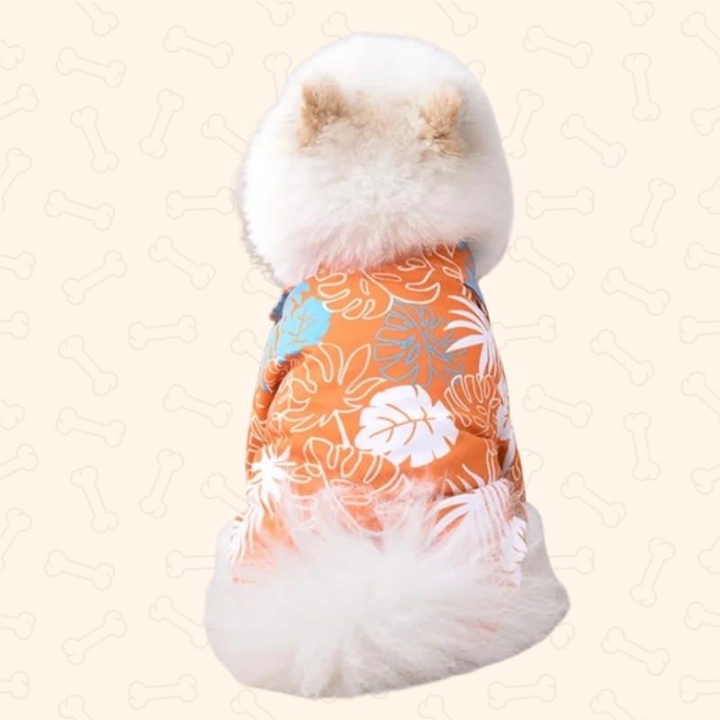 Shadow Tropical Breeze Hawaiian Dog Shirt