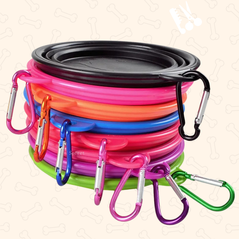 Shadow AdventurePaws Collapsible Travel Dog Bowl