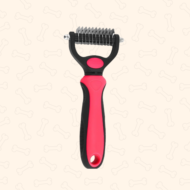 Shadow Dual-Edge Pet Deshedding Comb