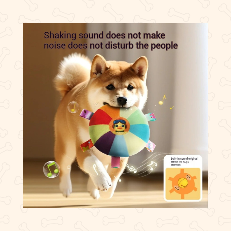 Shadow Soft Plush Squeaky Dog Frisbee