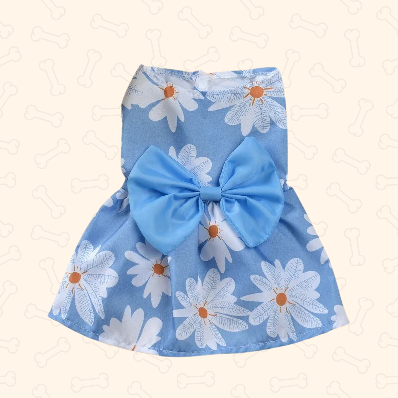 Shadow Blossom Bow Princess Dog Dress