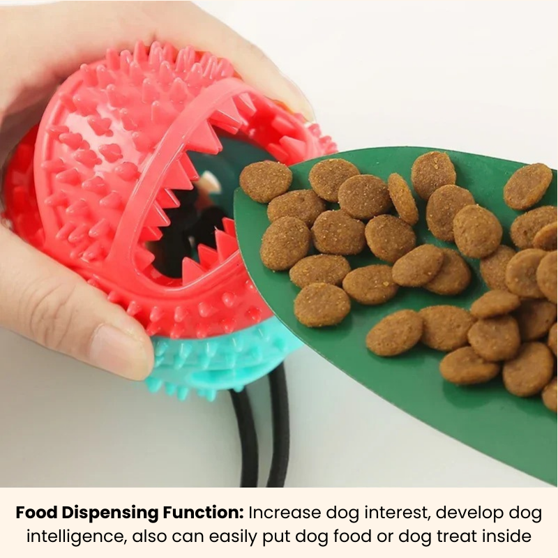 Shadow Mighty Chew Interactive Dog Toy Ball - Suction Cup, Slow Feeder & Chew Cleaner for Large Breeds
