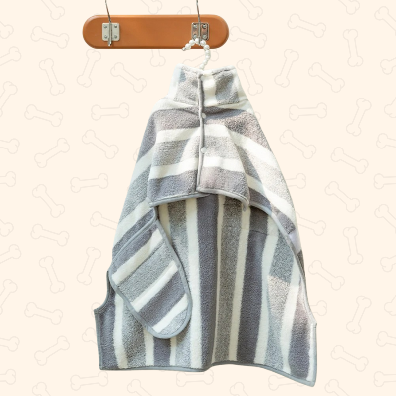 Shadow CozyPaws Ultra-Absorbent Dog Bathrobe