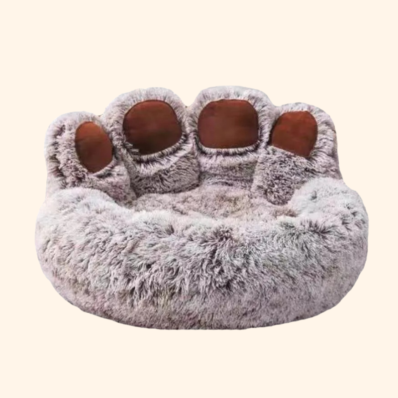 Shadow Fluffy Paw-Shaped Bed Cozy Sofa for Dogs