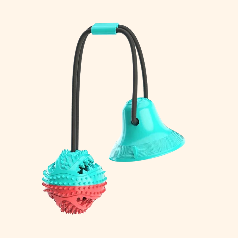 Shadow Mighty Chew Interactive Dog Toy Ball - Suction Cup, Slow Feeder & Chew Cleaner for Large Breeds