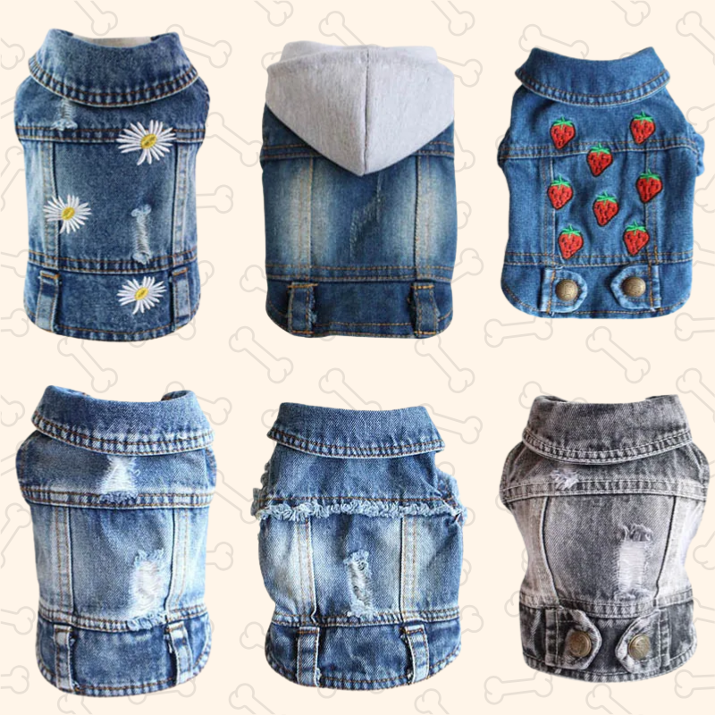 Shadow Pawfect Denim Dog Jacket – Cool, Comfy & Full of Attitude