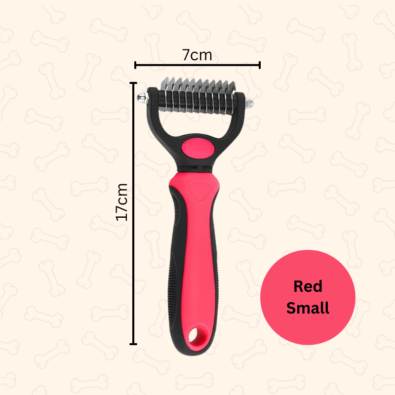 Shadow Dual-Edge Pet Deshedding Comb