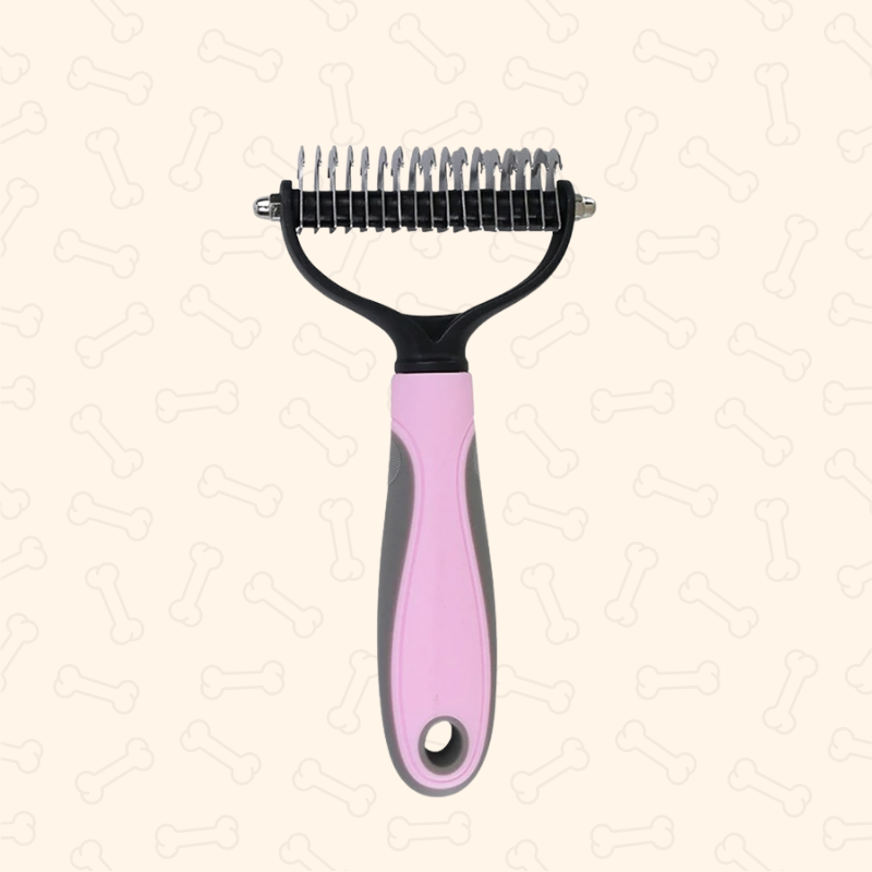 Shadow Dual-Edge Pet Deshedding Comb