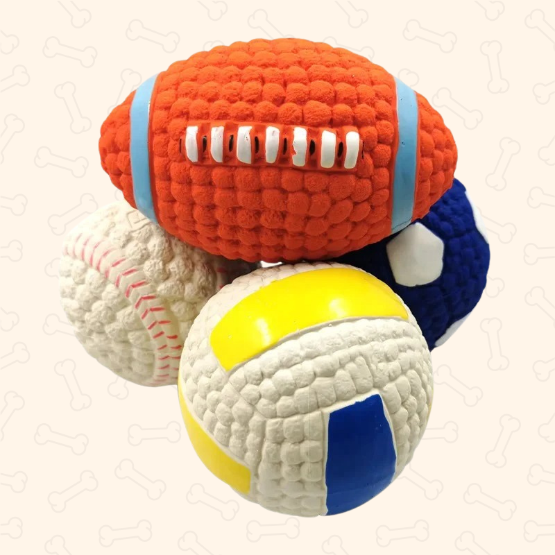 Shadow Squeaky Sports Ball Dog Toy