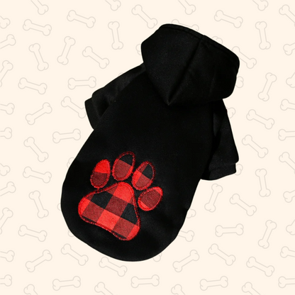 Shadow Reversible Plaid Winter Dog Coat with Hood – Waterproof Pet Jacket for Small to Large Dogs