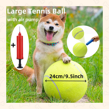 Shadow Jumbo Bounce Inflatable Dog Tennis Ball – Giant Interactive Play Toy