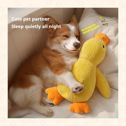 Shadow Snuggle Quack Plush Dog Toy – Squeaky & Durable Cuddle Companion