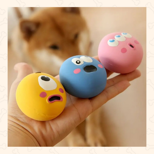 Shadow Eyeball Squeaky Chew Ball – Interactive Dog Toy