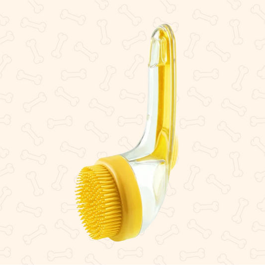 Shadow SoftGrip Pet Bathing Brush – Gentle, Effective & Tail-Waggingly Easy