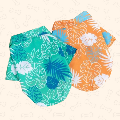 Shadow Tropical Breeze Hawaiian Dog Shirt