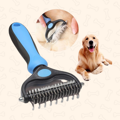 Shadow Dual-Edge Pet Deshedding Comb