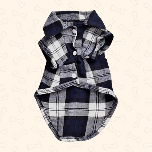 Shadow Pawfect Plaid Dog Shirt