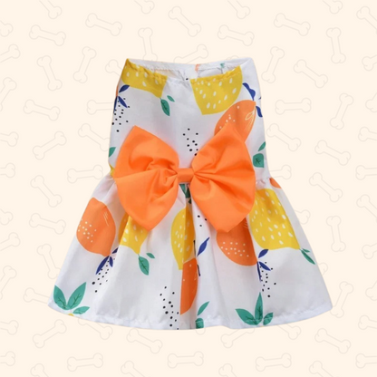 Shadow Blossom Bow Princess Dog Dress