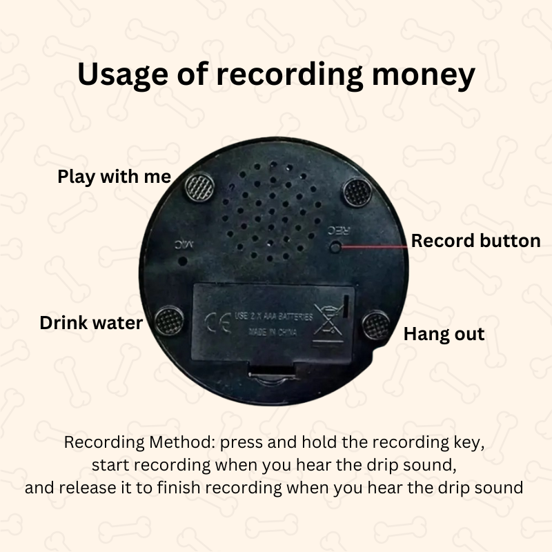 Shadow SmartTalk Dog Communication Buttons – 30s Voice Recorder