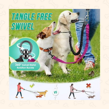 Shadow Tangle-Free Dual Dog Leash