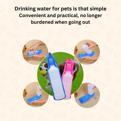 Shadow Portable Dog Water Bottle with Dispenser