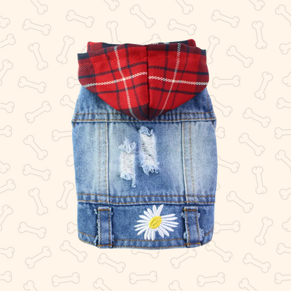 Shadow Pawfect Denim Dog Jacket – Cool, Comfy & Full of Attitude
