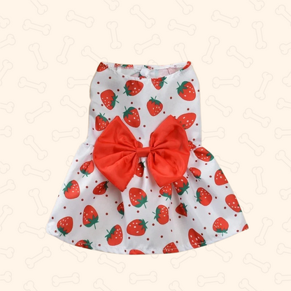 Shadow Blossom Bow Princess Dog Dress