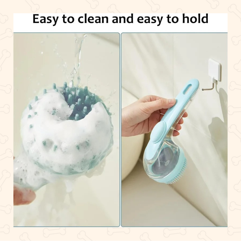 Shadow SoftGrip Pet Bathing Brush – Gentle, Effective & Tail-Waggingly Easy