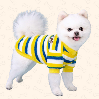 Shadow CozyStripes™ Winter Fleece Dog Hoodie