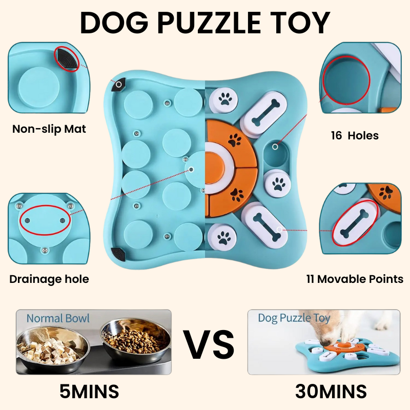 Shadow BrainBoost Dog Puzzle Feeder