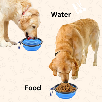 Shadow AdventurePaws Collapsible Travel Dog Bowl