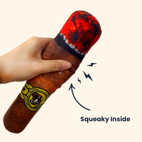 Shadow Funny Cigarette Squeaky Plush Toy
