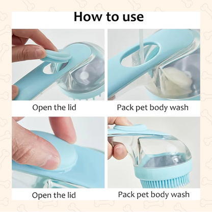 Shadow SoftGrip Pet Bathing Brush – Gentle, Effective & Tail-Waggingly Easy