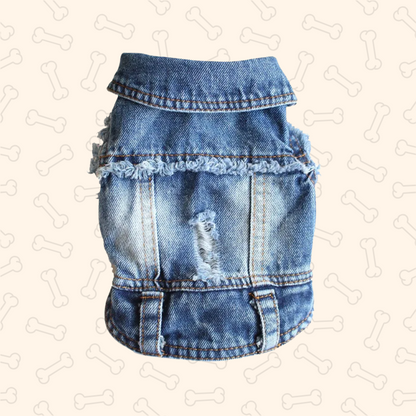 Shadow Pawfect Denim Dog Jacket – Cool, Comfy & Full of Attitude