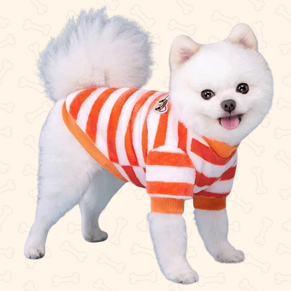 Shadow CozyStripes™ Winter Fleece Dog Hoodie