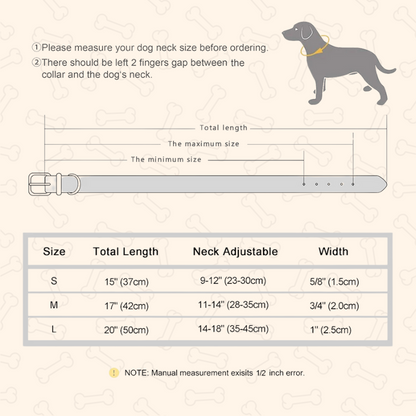 ™Shadow Premium Soft Padded PU Leather Dog Collar